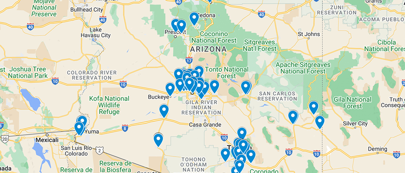 Map of Arizona